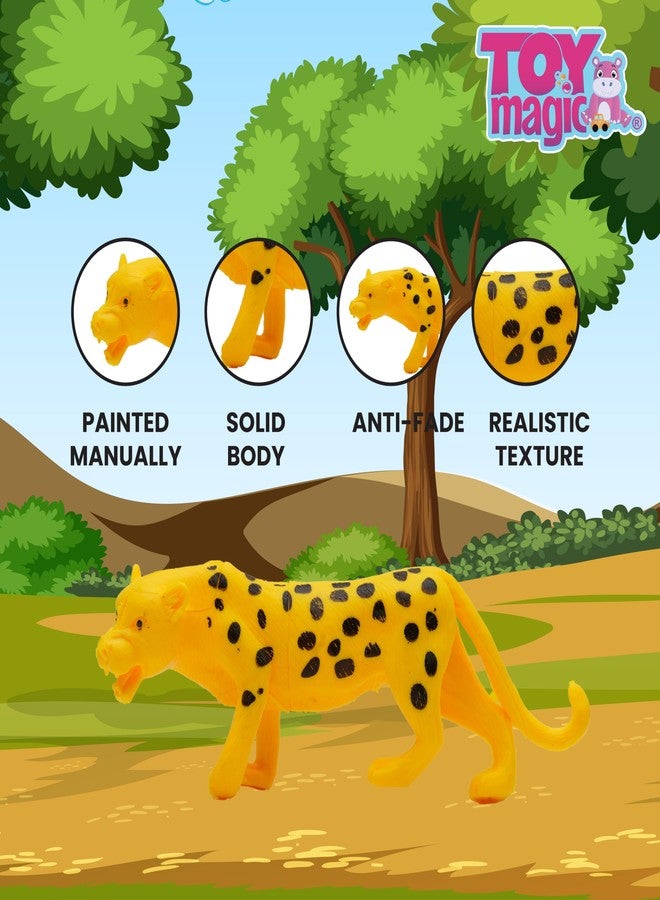 ToyMagic Animal Set 12Pcs - Wild Animal Figures (10 pcs) with Accessories - Educational Playset for Kids, Perfect for Imaginative Play and Learning, Multicolor - Image 2